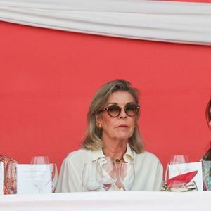 La princesse Caroline de Hanovre et sa fille Charlotte Casiraghi ont a assisté à la Monaco Longines Pro Am Cup au profit de l' AMADE à Monaco, le 3 juillet 2024. © Claudia Albuquerque/Bestimage