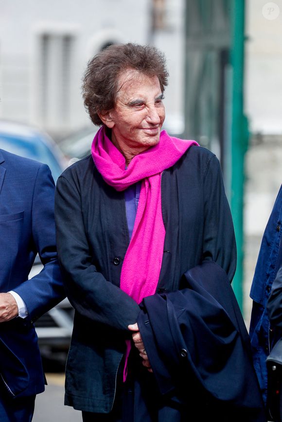 Exclusif - Jack Lang - Obsèques de l'avocat et homme politique français Tony Dreyfus au cimetière du Montparnasse à Paris, France, le 5 mai 2023. © Christophe Clovis/Bestimage