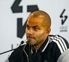 "C'est vrai que vivre sans portable ni tablette pendant deux semaines, ça ne me ressemble pas !"

Tony Parker en conférence de presse à la Tony Parker Academy à Lyon le 04/09/2026. Photo Sandrine Thesillat / PsNewZ / Bestimage