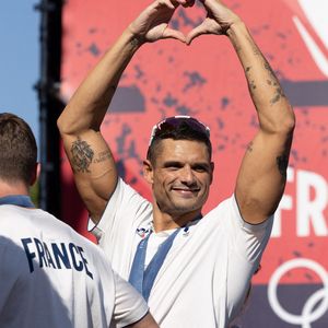 Florent Manaudou, Club France, Grande Halle de la Villette, Paris 5 Aout 2024. © Jeremy Melloul / Bestimage