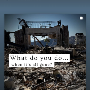 Laeticia Hallyday dévoile les ravages des incendies de Los Angeles sur une chapelle située à proximité de sa villa le dimanche 2 février 2025 sur Instagram. Crédit : Instagram/lhallyday