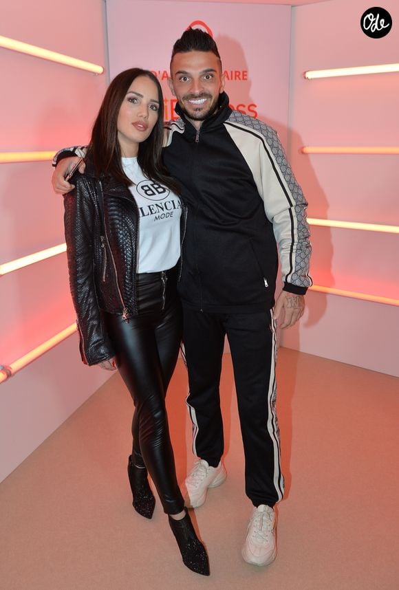Exclusif - Julien Tanti et sa compagne Manon Marsault - Soirée du 9ème anniversaire du site en ligne "AliExpress.com" (filiale d'Alibaba) à Paris le 28 mars 2019. © Veeren/Bestimage