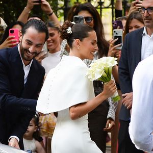 Arrivées au mariage civil de Thylane Blondeau et Benjamin Attal à la mairie du 16ème arrondissement de Paris le 29 juin 2026. Agence / Bestimage