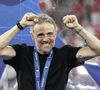 Luis Enrique mise aussi sur les qualités techniques et la confiance de son groupe.

Luis Enrique - Le PSG remporte la Ligue Des Champions 2026, pour la seconde fois d'affilée face à Arsenal au stade Ferenc-Puskas à Budapest le 30 mai 2026. © Cyril Moreau/Bestimage