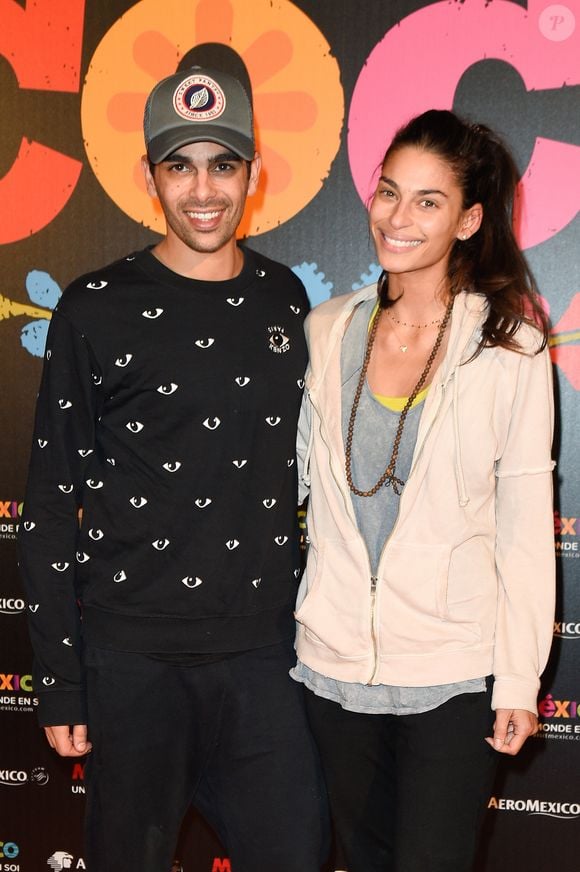 Christophe Licata et Tatiana Silva - Projection du nouveau film d'animation Pixar "Coco" au Grand Rex à Paris, le 14 novembre 2017. © Coadic Guirec/Bestimage