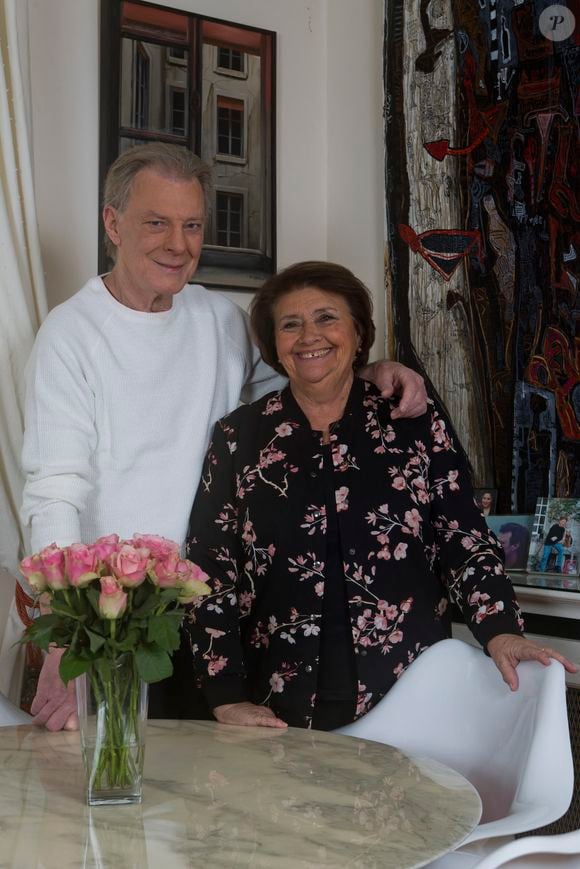 Herbert Leonard et sa femme Cléo chez eux à Barbizon en 2016. © JLPPA / Bestimage