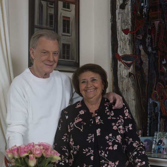 Herbert Leonard et sa femme Cléo chez eux à Barbizon en 2016. © JLPPA / Bestimage