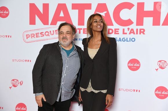 Didier Bourdon et sa femme Marie-Sandra Badini Duran - Avant-première du film "Natacha, presque hôtesse de l'air" au cinéma Pathé Palace à Paris le 24 mars 2025. 

© Lionel Urman/Bestimage