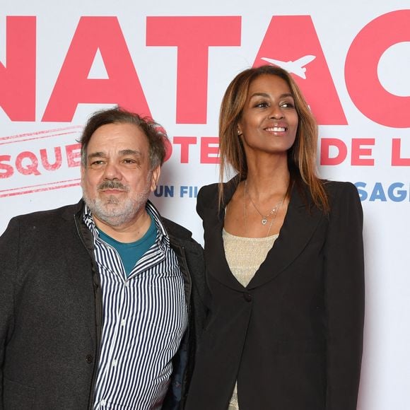 Didier Bourdon et sa femme Marie-Sandra Badini Duran - Avant-première du film "Natacha, presque hôtesse de l'air" au cinéma Pathé Palace à Paris le 24 mars 2025. 

© Lionel Urman/Bestimage