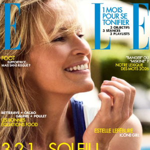 Estelle Lefébure fait la couverture du magazine ELLE