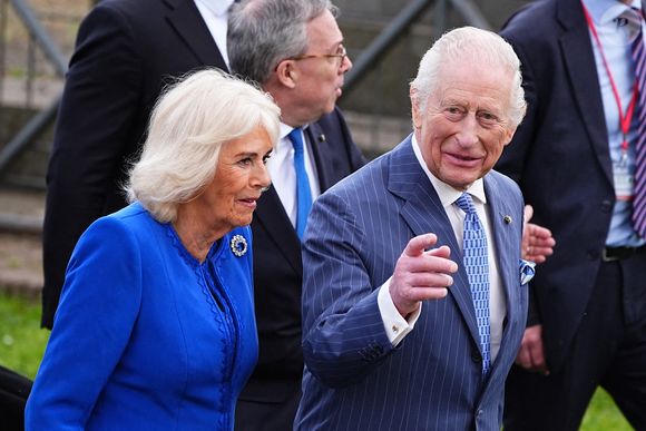 Photo d'archives du 8/4/2025 du Le Roi Charles III et la Reine Camilla visitant le Colisée à Rome, au deuxième jour de leur visite d'État de quatre jours en Italie. Le 8 avril 2025. Photo par Aaron Chown/PA Wire/ Abaca