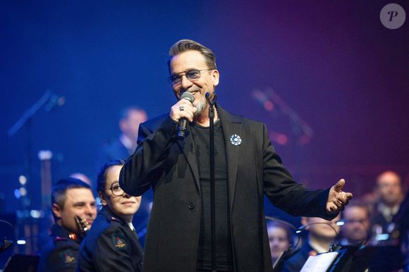 Le chanteur Florent Pagny se produit lors d'un concert de charité, Sentinelles D'Un Soir, organisé par le Gouverneur Militaire de Paris au profit des Bleuets de France, des soldats blessés et des victimes du terrorisme à la Salle Pleyel à Paris, France, le 30 mai 2024. Photo by David Boyer/ABACAPRESS.COM