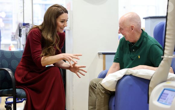 Catherine (Kate) Middleton, princesse de Galles à l'hôpital Royal Marsden, où elle a reçu son traitement contre le cancer, à Londres, Royaume-Uni, le 14 janvier 2025. © Chris Jackson/WPA-Pool/Bestimage