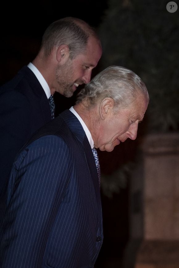 Le roi Charles III et le prince de Galles assistent à l'événement Countdown to Cop30, organisé conjointement par le Natural History Museum et le gouvernement britannique au London Museum. Cet événement rassemble les acteurs de la lutte contre le changement climatique et la perte de la nature, en amont du sommet de la Cop30 qui se tiendra à Belém, au Brésil, en novembre. Jeudi 9 octobre 2025. Photo par Henry Nicholls/PA Wire/ABACAPRESS.COM