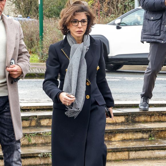 Exclusif - Rachida Dati aux obsèques du rappeur du groupe Ärsenik, Calbo (Calbony M'Bani), dans l'église catholique la paroisse Chaldéenne Saint-Thomas-Apôtre à Sarcelles, France, le 9 janvier 2026. Jack Tribeca/Bestimage