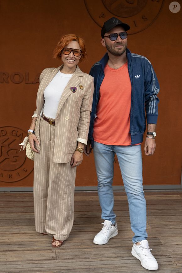 Natasha St-Pier et son compagnon Vincent Bidal au Village lors des Internationaux de France de Tennis de Roland Garros 2025 le 3 juin 2025 à Paris.  © Moreau / Jacovides / Bestimage