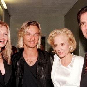 Archives - Sylvie Vartan, Tony Scotti, David Hallyday et Estelle Lefébure à l'Olympia.