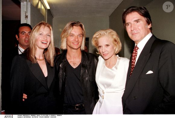 Archives - Sylvie Vartan, Tony Scotti, David Hallyday et Estelle Lefébure à l'Olympia.