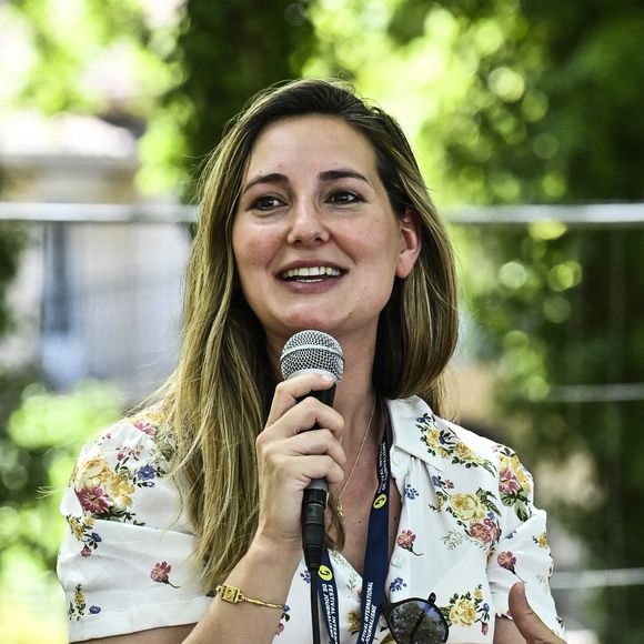 Marie Portolano lors du festival International du Journalisme à Couthures-sur-Garonne, France, le 15 juillet 2022. © Thierry Breton /Panoramic/Bestimage