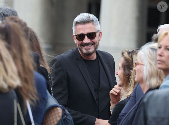 Olivier Minne - Obsèques de P.Laffont dans la salle de la Coupole du cimetière du Père-Lachaise à Paris, le 23 août 2024. L'animateur de télévision est décédé le 7 août 2024 à l'âge de 84 ans. 
© Dominique Jacovides / Bestimage