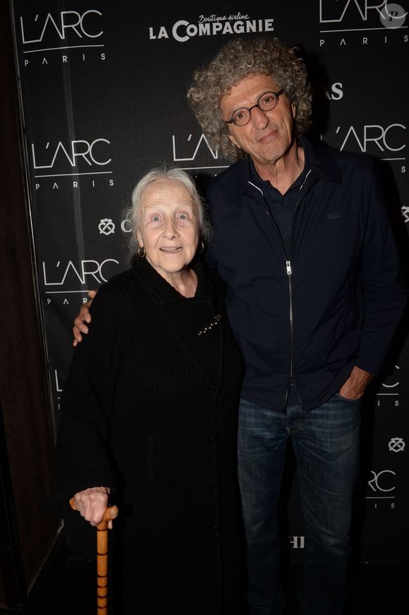 Rétro - Décès de la sociétaire honoraire Catherine Samie à l'âge de 92 ans - Exclusif - Catherine Samie, Elie Chouraqui - After-party du film "L'Origine de la violence" à l'Arc à Paris, le 3 mai 2016. © Rachid Bellak/Bestimage