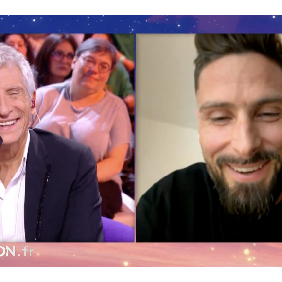 Olivier Giroud sur France 2 pendant le "Téléthon"