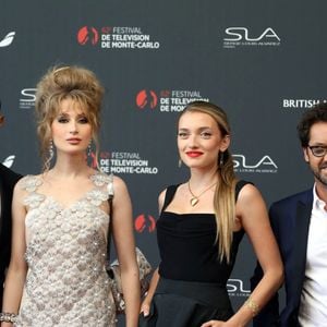 Frédéric Diefenthal, Catherine DAVYONEKA, Benjamin DOUBA, Lou LADEGAILLERIE de la série Ici Tout Commence sur le tapis rouge du photocall de la cérémonie d'ouverture du 62ème Festival de Télévision de Monte-Carlo, à Monaco, le 16 juin 2023. © Cyril Dodergny/Nice Matin/BestImage
