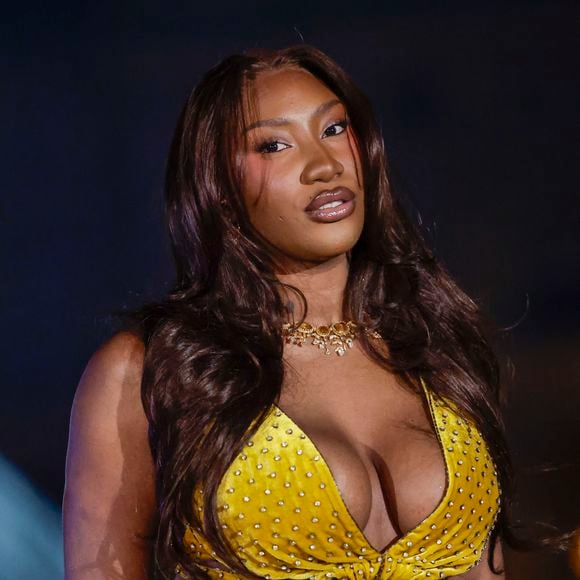 Pour faire une entrée à la hauteur de l'événement, la chanteuse a choisi d'arriver en hélicoptère avant de livrer un show de près de 2h50 devant un public conquis.

Aya Nakamura - Arrivées au Grand Dîner du Louvre 2026 à Paris pendant la fashion week Prêt à Porter femme automne/hiver 2026-2027 (PFW)
© Olivier Borde / Bestimage