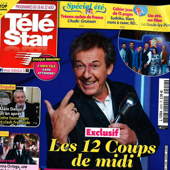 Couverture du magazine Télé Star paru le lundi 11 août 2025.
Crédit : Télé Star