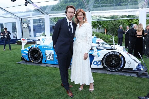 Ophélie Meunier et son mari Mathieu Vergne - Les célébrités fêtent le centenaire des 24 Heures du Mans au musée Rodin à Paris, le 16 mai 2023. 
© Rachid Bellak / Bestimage