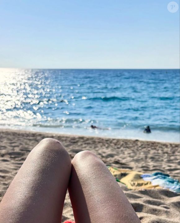 Nathalie Péchalat bronze en Corse.
©Instagram