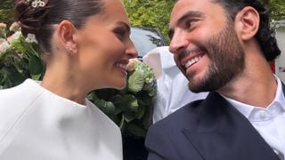 Thylane Blondeau mariée à Benjamin Attal : maquillage Dior, robe Eva Bouskila… elle partage les coulisses de son grand jour