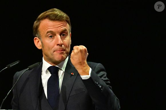Emmanuel Macron, Allemagne, le 3 octobre 2025. 

© Christian Liewig/Bestimage