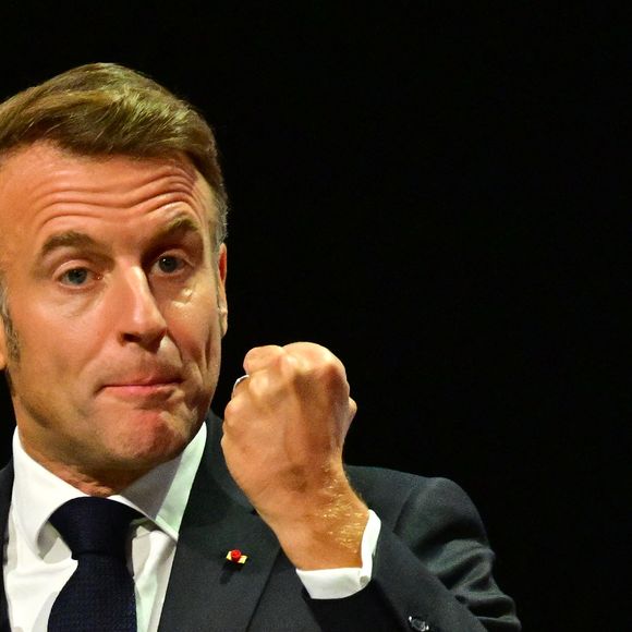 Emmanuel Macron, Allemagne, le 3 octobre 2025. 

© Christian Liewig/Bestimage