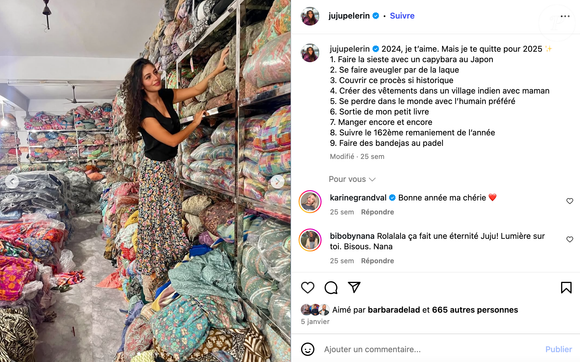 Juliette Pèlerin, célèbre chroniqueuse de l'émission Quotidien sur TMC, s'est mariée au mois de juin 2025.
Crédit : jujupelerin/Instagram