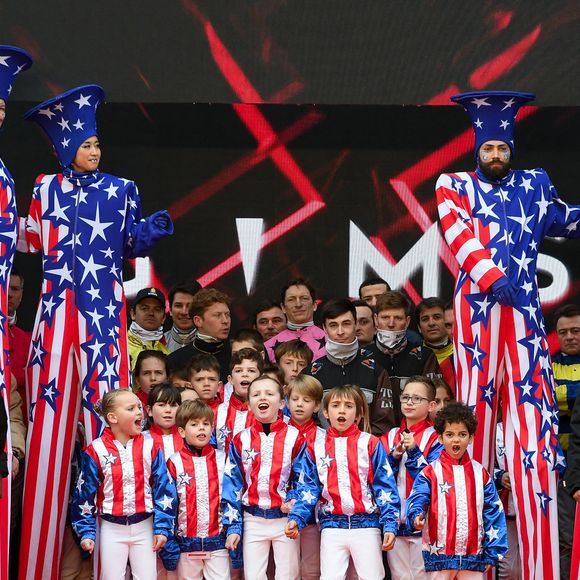 Show de de Gims lors du 105ème Prix d'Amérique à l'Hippodrome de Vincennes le 25 janvier 2026. © Lionel Urman/Bestimage