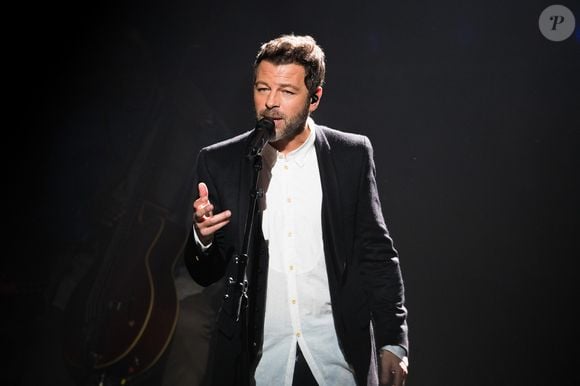 Christophe Maé - Deuxième jour de la 33ème édition du Téléthon au Parc de la Villette à Paris le 7 décembre 2019. Le compteur de la 33ème édition du Téléthon a atteint 74,6 millions d'euros dimanche 8 décembre, en hausse par rapport à l'édition 2018 où l'événement caritatif avait été bousculé par la mobilisation des "gilets jaunes". © Tiziano Da Silva/Bestimage