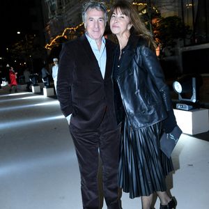 François Cluzet et sa femme Narjiss Slaoui-Falcoz - Soirée du 10ème anniversaire de l'hôtel Peninsula à Paris le 28 novembre 2024. © Rachid Bellak/Bestimage