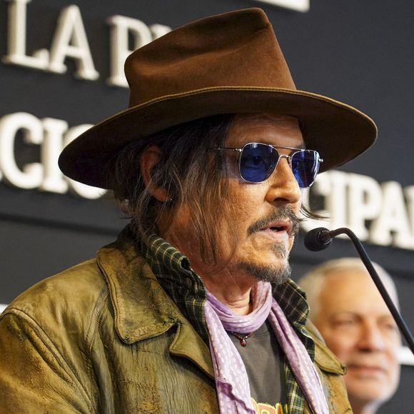 Johnny Depp reçoit le prix Illustrious Visitor Award et les clés de la ville à La Plata, Argentine le 12 novembre 2025. Photo par Agence / Bestimage