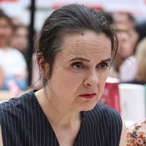 Amelie Nothomb - Festival du Livre de Paris 2025 au Grand Palais à Paris le 12 Avril 2025.

© Denis Guignebourg / Bestimage
