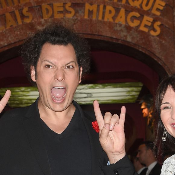 Eric Antoine et  Calista - inauguration de la statue de cire de "Eric Antoine" au musée Grévin à Paris le 10 octobre 2018. © Coadic Guirec/Bestimage