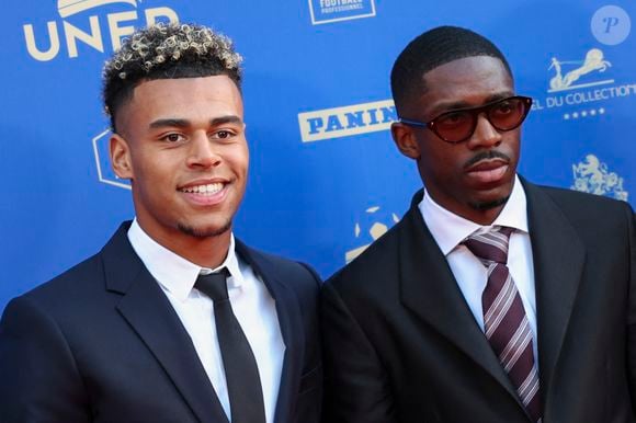 Désiré Doué (PSG) - Ousmane Dembélé (PSG) - Photocall de la 34ème édition des Trophées UNFP du Football au Palais Brongniart à Paris le 11 mai 2026. © Michael Baucher/PsnewZ/Bestimage