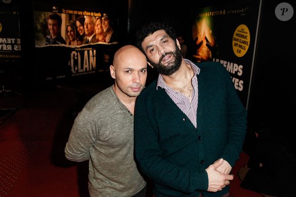 Les acteurs Eric Judor et Ramzy Bedia assistent à la première du film La Tour 2 controle infernale, réalisé par Eric Judor, au cinéma UGC les Halles a Paris, France le lundi 1er Février. Photo par Maxime Reynaud/APS-Medias/ABACAPRESS.COM