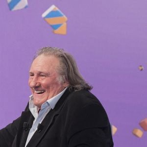 Gérard Depardieu sur le plateau de TPMP (Touche Pas à Mon Poste) le 31 août 2020. © Jack tribeca / Bestimage