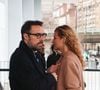 Nicolas Bedos, avec sa compagne Pauline Desmonts sort du tribunal correctionnel de Paris où il était convoqué pour agression sexuelle en état d'ivresse sur une jeune femme de 25 ans ; le procès est reporté en septembre 2024.
© Christophe Clovis / Bestimage