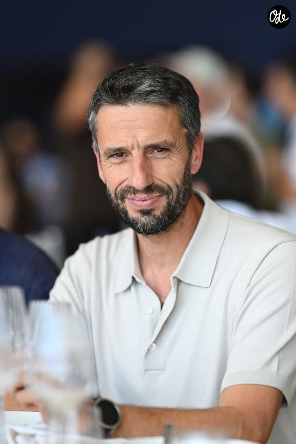Tony Estanguet dans l’espace VIP “le Pavillon Eiffel,” lors de la 12ème édition Longines Paris Eiffel Jumping au pied de la Tour Eiffel sur le Champ-de-Mars à Paris, France le 21 juin 2026

© Perusseau / Veeren / Bestimage