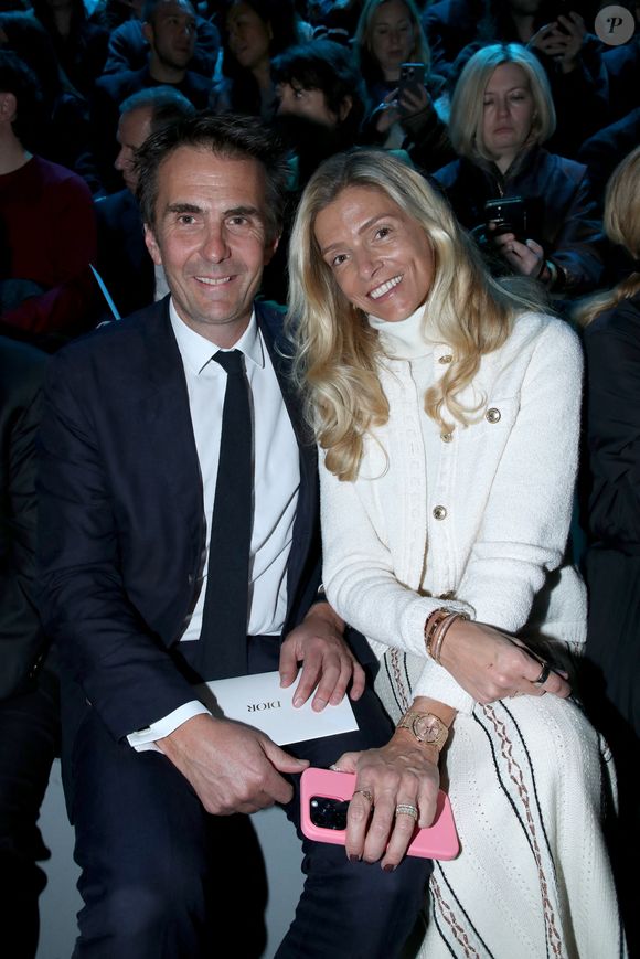 Yannick Bolloré et sa femme Chloé Bouygues - Célébrités au Défilé de Mode Dior, Prêt-à-porter Automne / Hiver 2025-2026 dans le cadre de la Fashion Week de Paris, France, le 04 Mars 2025. 

© Bertrand Rindoff / Bestimage