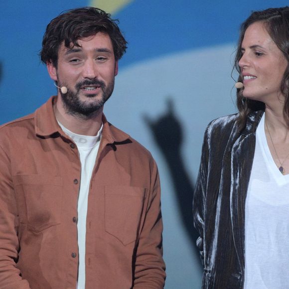 Jérémy Frérot, Laure Manaudou - Surprises - Enregistrement de l'émission "La Chanson secrète 11" à Paris, diffusée le 24 juin sur TF1.
© Cyril Moreau / Bestimage