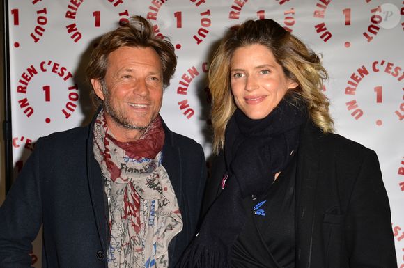 Laurent Delahousse et sa compagne Alice Taglioni (enceinte) lors d'une visite privée et d'un dîner de gala caritatif donné en faveur des actions de l'association "Un Rien C'est Tout" au musée Rodin à Paris, France. © Veeren/Bestimage