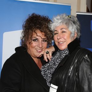 Exclusif - Marianne James et sa soeur Pascale (Scaly) - People au spectacle "Elles se croient toutes Joly" en hommage à Sylvie Joly, mis en scène par Pierre Palmade, au théâtre de Paris dans le 9ème arrondissement à Paris, le 26 octobre 2015 © Denis Guignebourg/Bestimage
